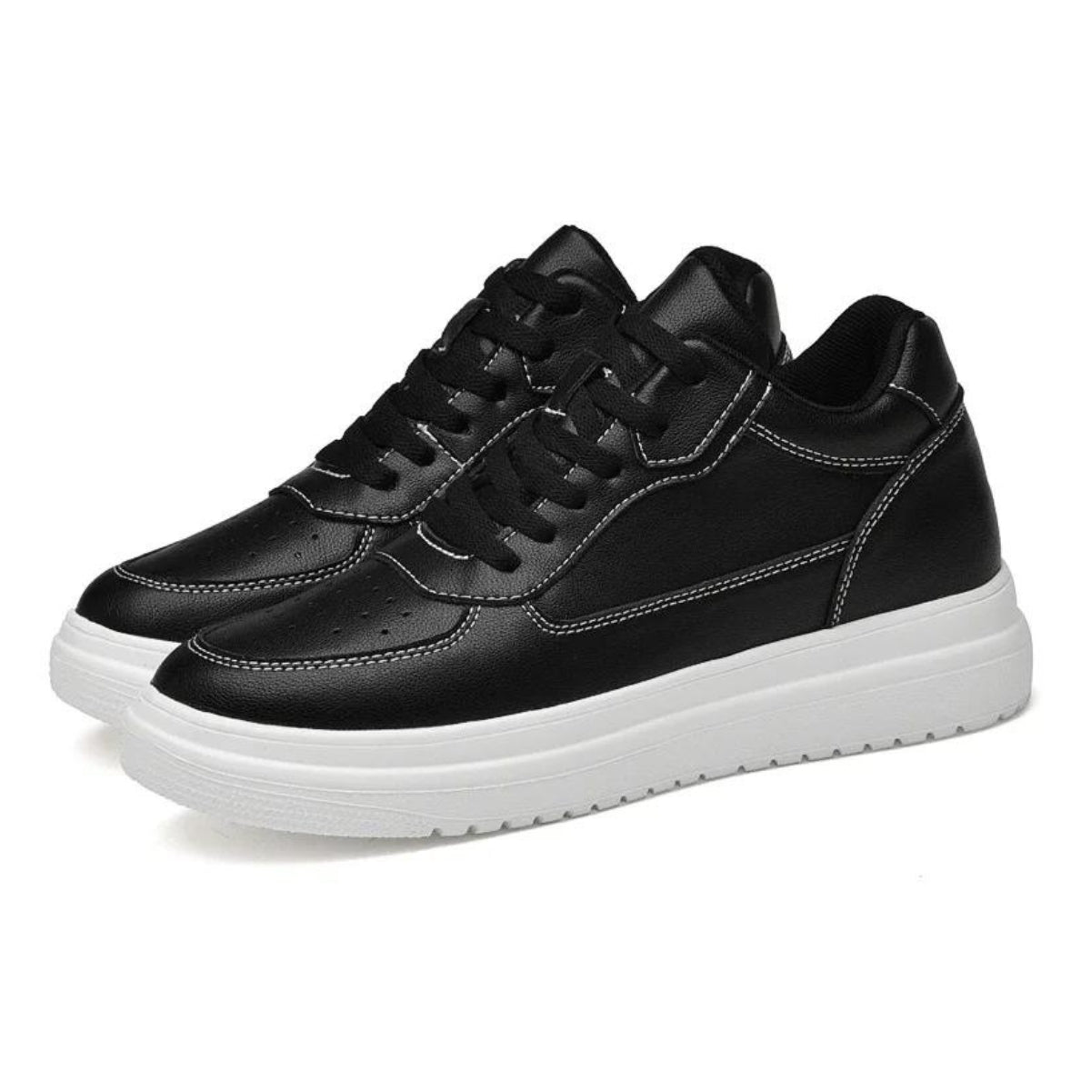 Black casual tennis shoes online